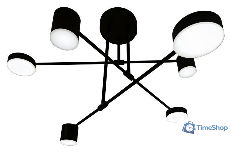 Люстра средней высоты Mirastyle Диод XL-21015/3+3 BK - Изображение №1 — Интернет-магазин Time-Shop