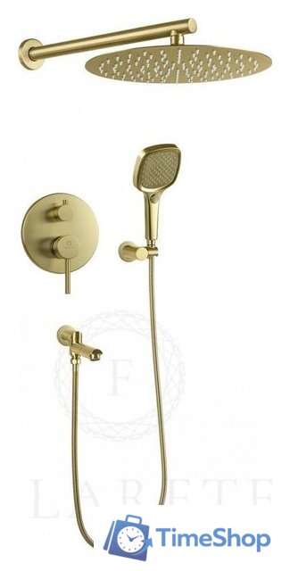 Душевая система  Filarete Roun FL1026 (матовое золото) - Изображение №1 — Интернет-магазин Time-Shop