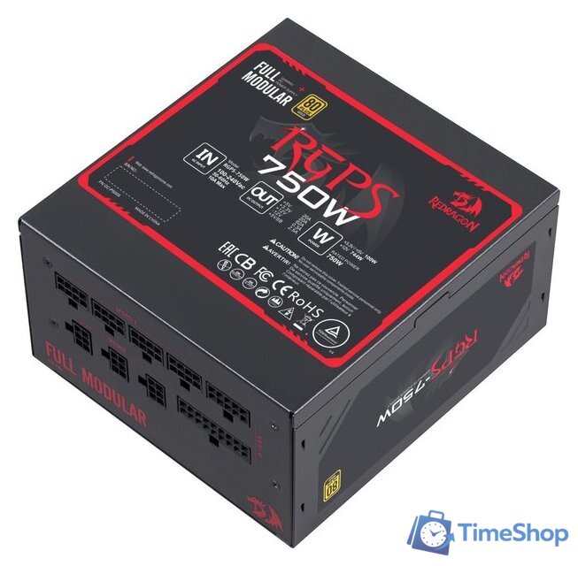 Блок питания Redragon RGPS-750W 70488 - Изображение №1 — Интернет-магазин Time-Shop