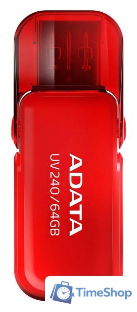 USB Flash ADATA UV240 64GB (красный) - Изображение №1 — Интернет-магазин Time-Shop