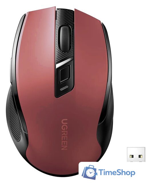 Мышь Ugreen MU006 25752 (красный) - Изображение №1 — Интернет-магазин Time-Shop