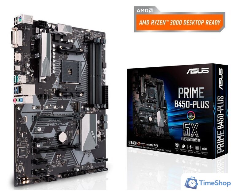 Материнская плата ASUS Prime B450-Plus - Изображение №6 — Интернет-магазин Time-Shop