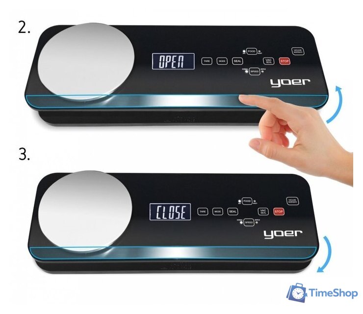 Вакуумный упаковщик Yoer Fresh Food VSS01BK - Изображение №3 — Интернет-магазин Time-Shop