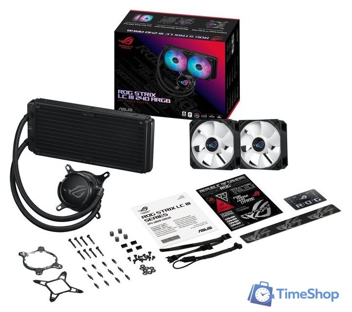 Система жидкостного охлаждения для процессора ASUS ROG Strix LC III 240 ARGB - Изображение №8 — Интернет-магазин Time-Shop