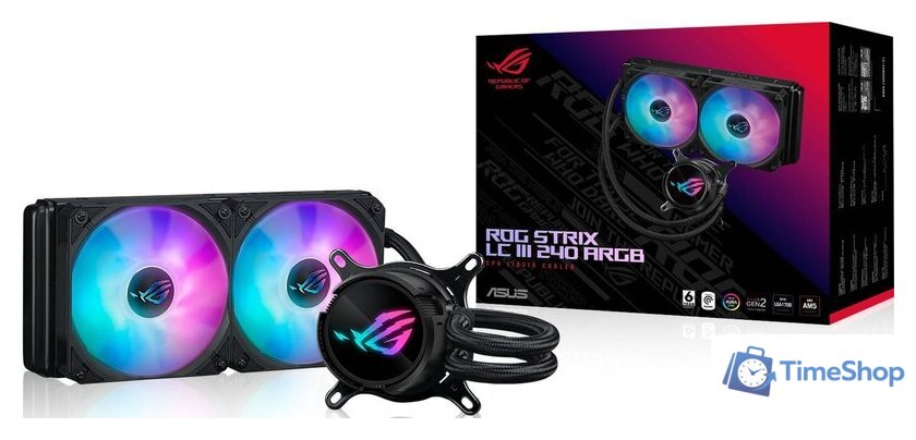 Система жидкостного охлаждения для процессора ASUS ROG Strix LC III 240 ARGB - Изображение №7 — Интернет-магазин Time-Shop