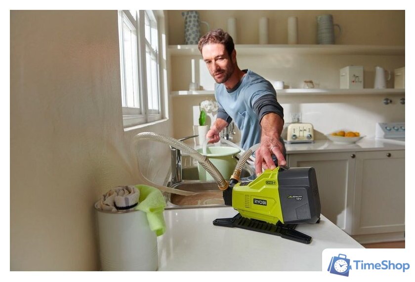 Самовсасывающий насос Ryobi One+ R18TP-0 (без АКБ) - Изображение №2 — Интернет-магазин Time-Shop