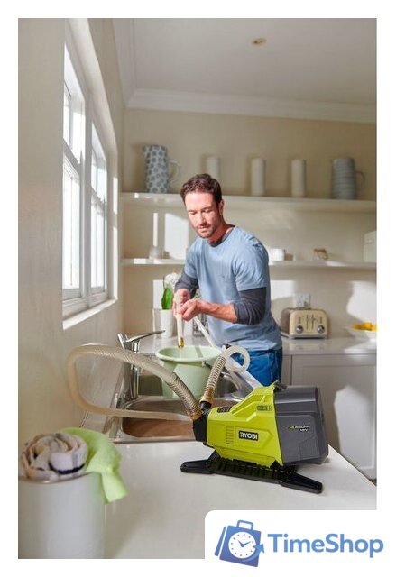 Самовсасывающий насос Ryobi One+ R18TP-0 (без АКБ) - Изображение №3 — Интернет-магазин Time-Shop