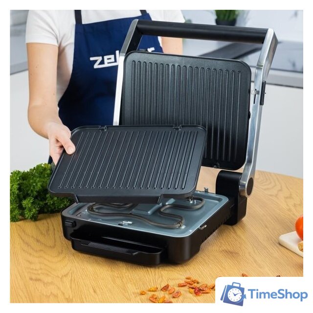 Электрогриль Zelmer ZPR2600 (черный) - Изображение №5 — Интернет-магазин Time-Shop