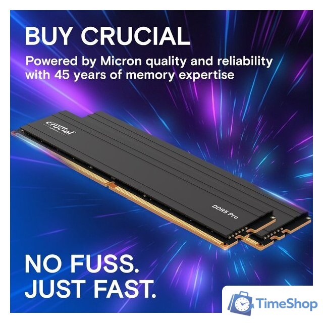 Оперативная память Crucial Pro 2x16ГБ DDR5 5600 МГц CP2K16G56C46U5 - Изображение №6 — Интернет-магазин Time-Shop
