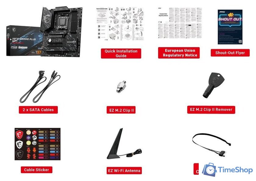 Материнская плата MSI X870 Gaming Plus WiFi - Изображение №2 — Интернет-магазин Time-Shop