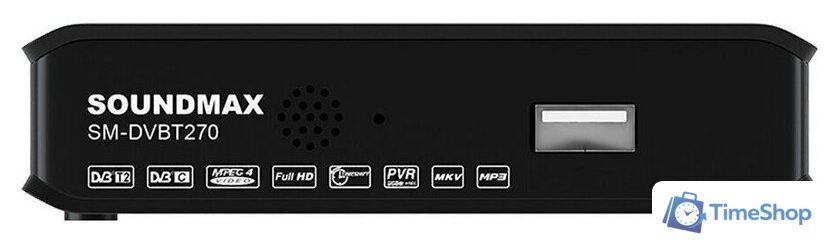 Приемник цифрового ТВ Soundmax SM-DVBT270 - Изображение №2 — Интернет-магазин Time-Shop