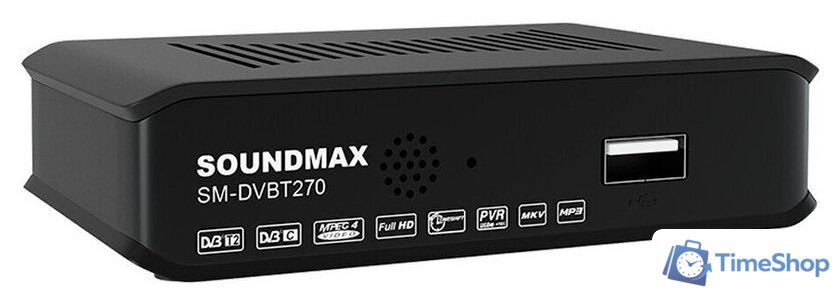 Приемник цифрового ТВ Soundmax SM-DVBT270 - Изображение №4 — Интернет-магазин Time-Shop