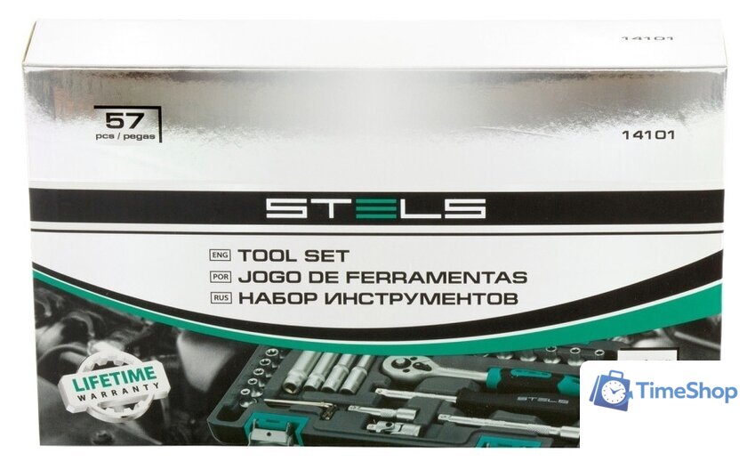 Универсальный набор инструментов Stels 14101 (57 предметов) - Изображение №2 — Интернет-магазин Time-Shop