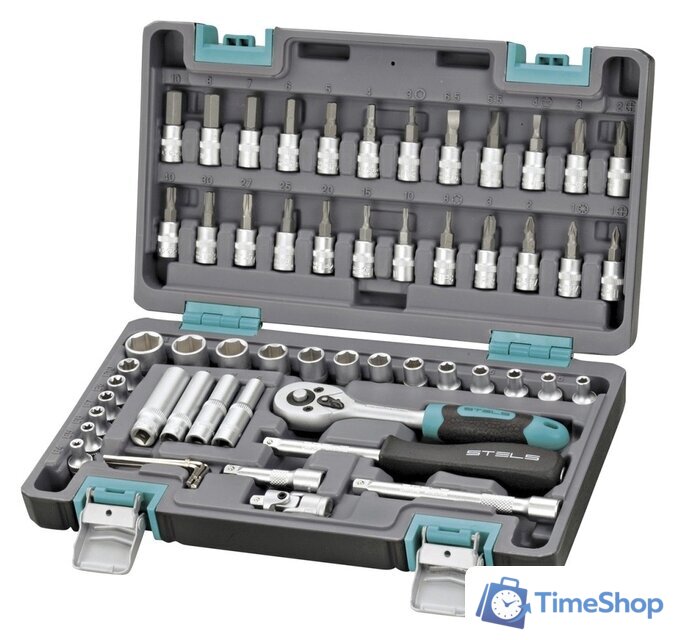 Универсальный набор инструментов Stels 14101 (57 предметов) - Изображение №1 — Интернет-магазин Time-Shop