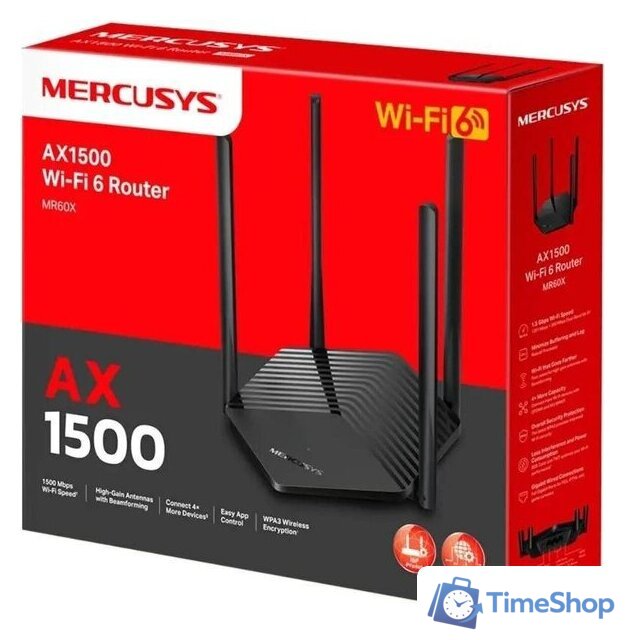 Wi-Fi роутер Mercusys MR60X V2 - Изображение №3 — Интернет-магазин Time-Shop