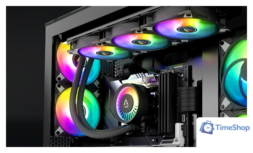 Система жидкостного охлаждения для процессора Arctic Liquid Freezer III 360 A-RGB Black ACFRE00144A - Изображение №11 — Интернет-магазин Time-Shop