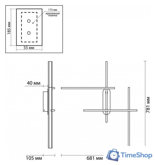 Бра Odeon Light Rudy 3890/36WLP - Изображение №4 — Интернет-магазин Time-Shop