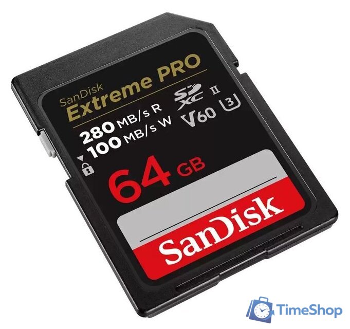 Карта памяти SanDisk Extreme PRO SDXC SDSDXEP-064G-GN4IN 64GB - Изображение №3 — Интернет-магазин Time-Shop