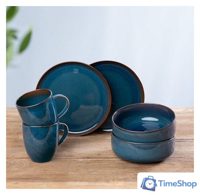 Столовый сервиз Villeroy & Boch Crafted Denim 19-5168-8547 - Изображение №3 — Интернет-магазин Time-Shop