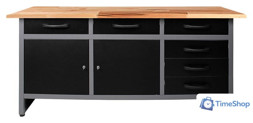 Стол-верстак Baumeister Карстен BTC-008 (антрацит) - Изображение №1 — Интернет-магазин Time-Shop