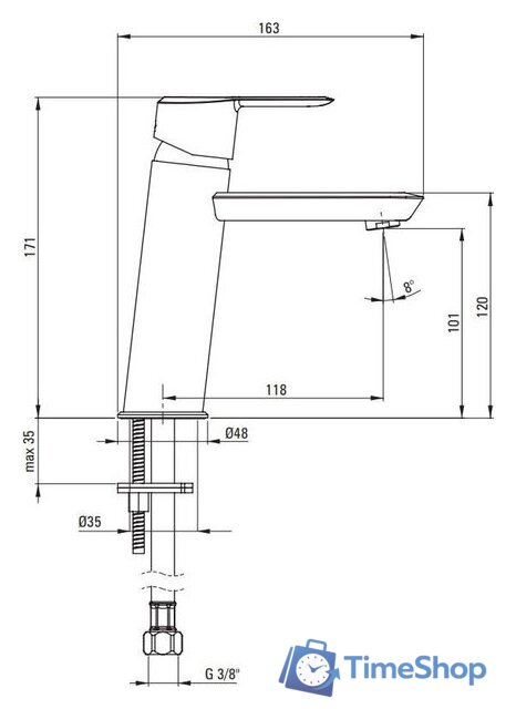 Смеситель Deante Arnika BQA N20M - Изображение №8 — Интернет-магазин Time-Shop
