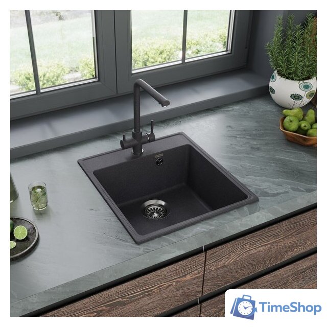 Кухонная мойка MAUNFELD Perla 460 MFQS-460DGR - Изображение №2 — Интернет-магазин Time-Shop