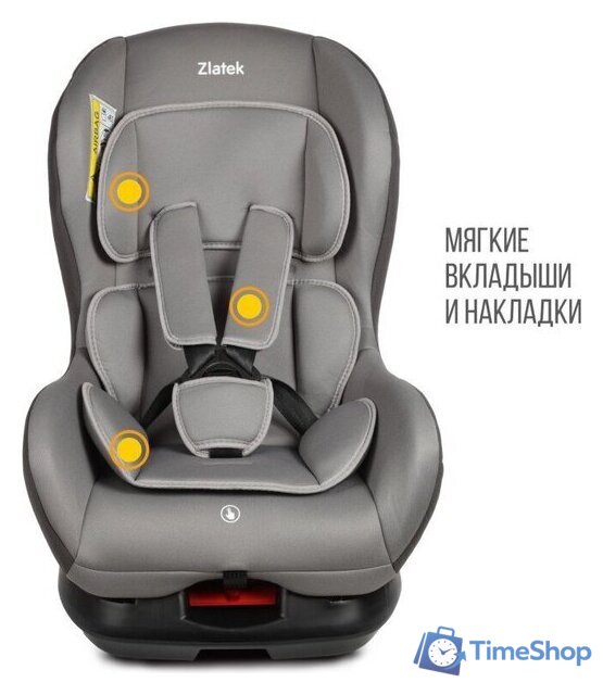 Детское автокресло Zlatek Галеон Lux KRES4009 (светло-серый) - Изображение №3 — Интернет-магазин Time-Shop