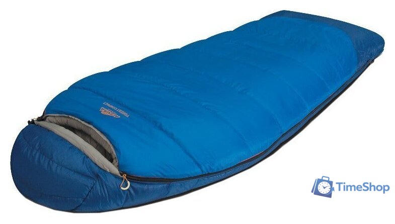 Спальный мешок AlexikA Forester Compact (синий, левая молния) - Изображение №1 — Интернет-магазин Time-Shop