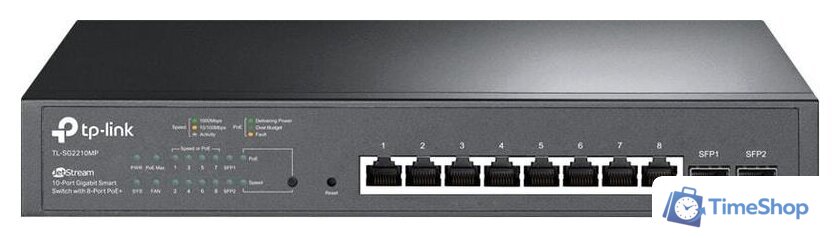 Настраиваемый коммутатор TP-Link TL-SG2210MP - Изображение №1 — Интернет-магазин Time-Shop