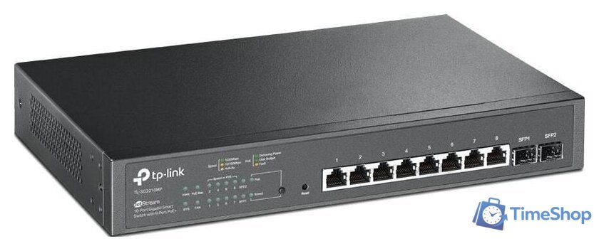 Настраиваемый коммутатор TP-Link TL-SG2210MP - Изображение №2 — Интернет-магазин Time-Shop
