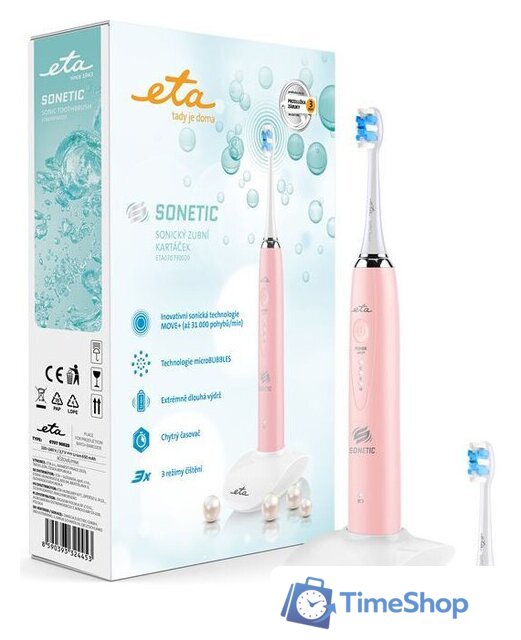 Электрическая зубная щетка ETA Sonetic 0707 90020 - Изображение №9 — Интернет-магазин Time-Shop
