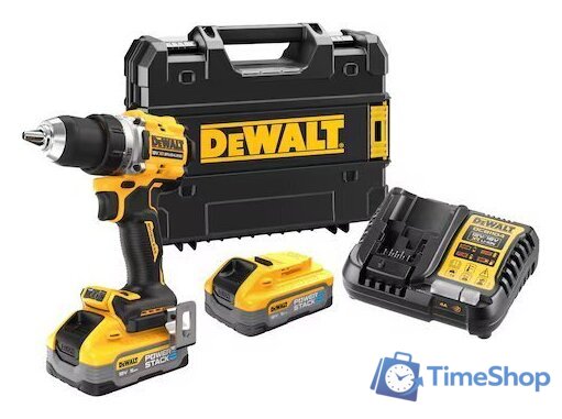 Дрель-шуруповерт DeWalt DCD800H2T (с 2-мя АКБ 5 Ач, кейс) - Изображение №1 — Интернет-магазин Time-Shop