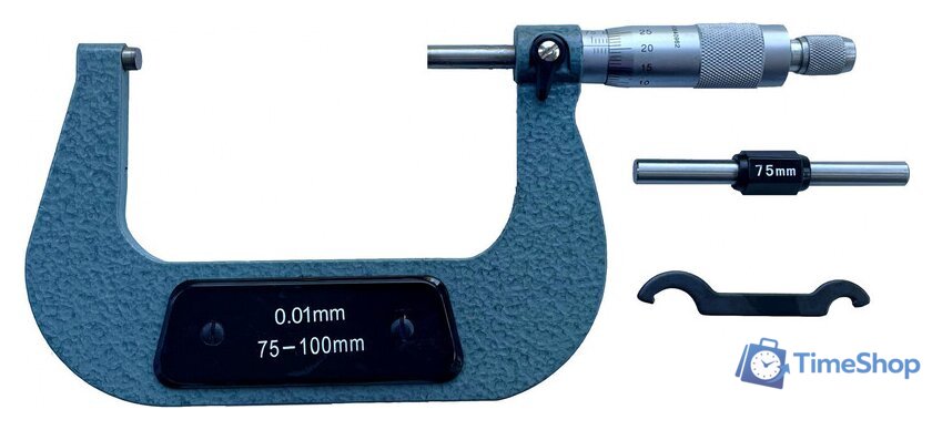 Микрометр Shanghai Instrument МК-100 (75-100мм) - Изображение №1 — Интернет-магазин Time-Shop