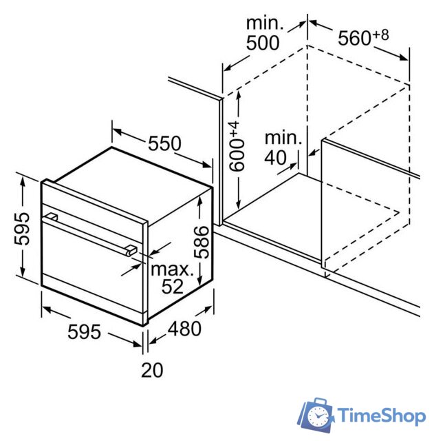 Встраиваемая посудомоечная машина Siemens iQ500 SC05IB00TE - Изображение №5 — Интернет-магазин Time-Shop