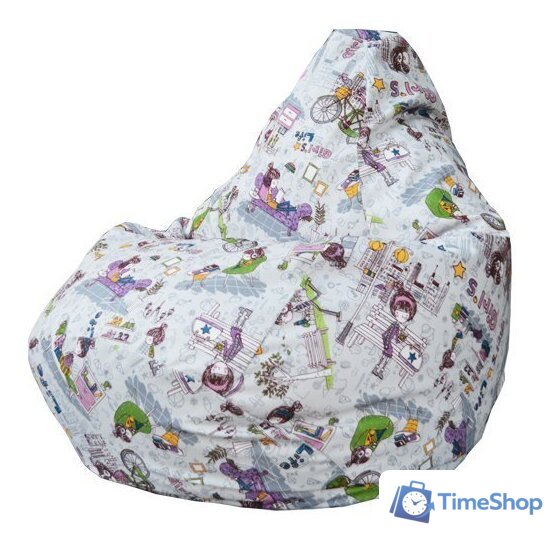 Кресло-мешок Flagman Груша Макси Г2.5-96 Girls life 01 - Изображение №1 — Интернет-магазин Time-Shop
