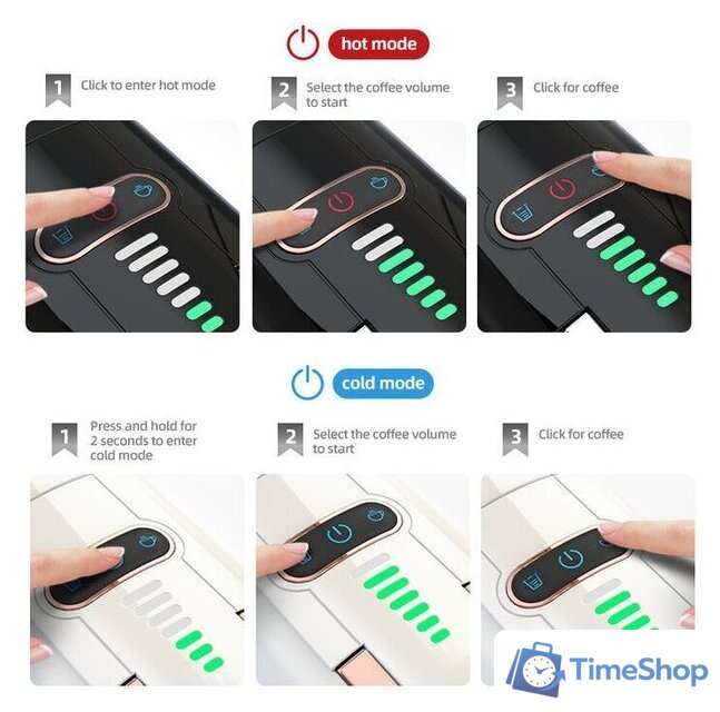 Капсульная кофеварка Hibrew H2B (белый) - Изображение №2 — Интернет-магазин Time-Shop