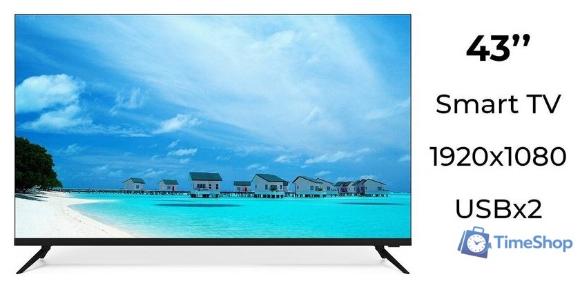 Телевизор Витязь 43LF1220 - Изображение №2 — Интернет-магазин Time-Shop