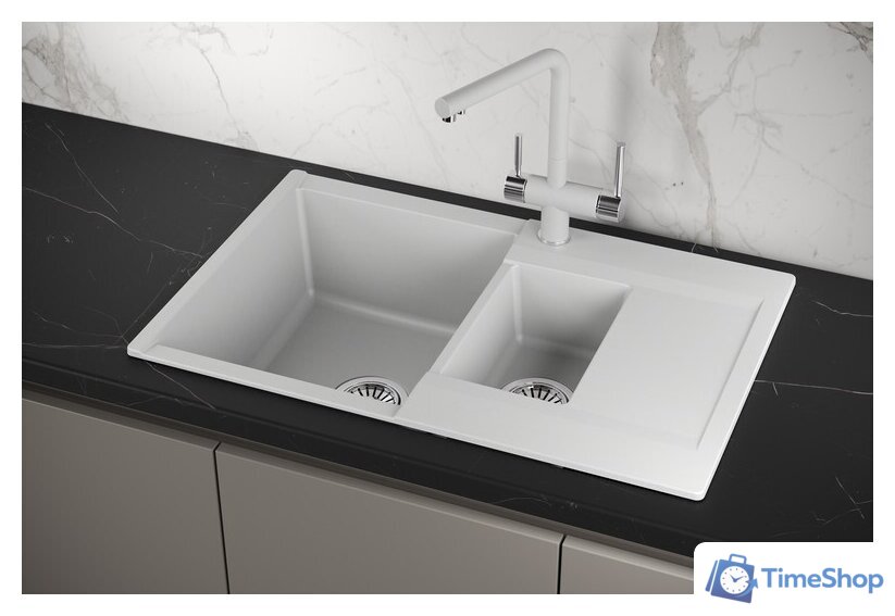 Кухонная мойка Granula ES-7808 (арктик) - Изображение №4 — Интернет-магазин Time-Shop