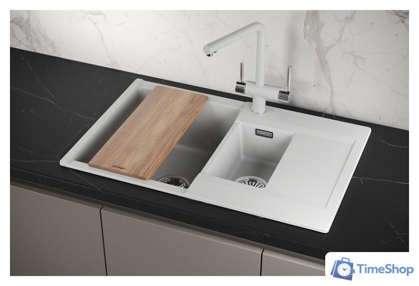 Кухонная мойка Granula ES-7808 (арктик) - Изображение №3 — Интернет-магазин Time-Shop