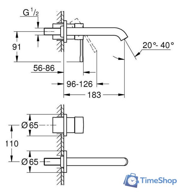 Смеситель Grohe Essence 29192DL1 - Изображение №2 — Интернет-магазин Time-Shop