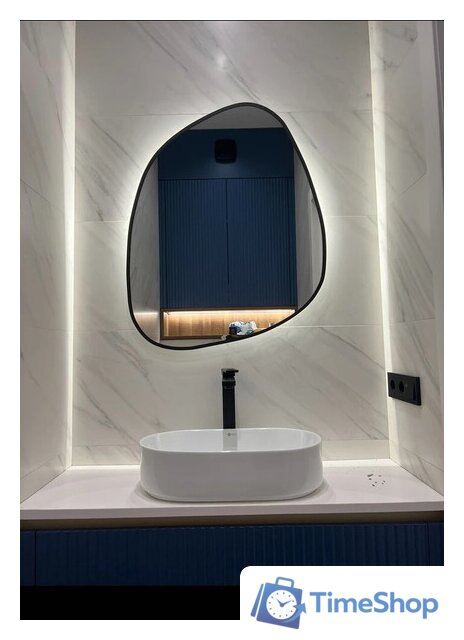 Зеркало EMZE 72x90 LED.UV.NF.72.90.CHE.SW.4K (черный УФ-окантовкой и подсветкой) - Изображение №2 — Интернет-магазин Time-Shop