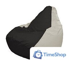 Кресло-мешок Flagman Груша Супер Мега 4XL Г5.1-392 (черный/белый) - Изображение №1 — Интернет-магазин Time-Shop