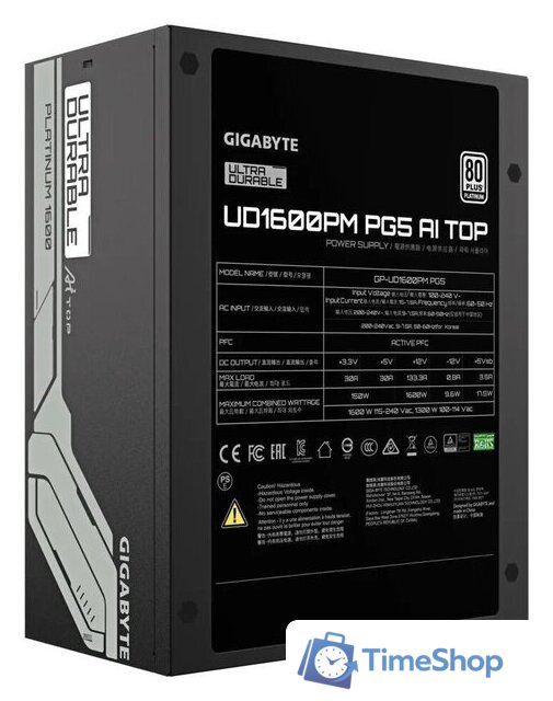 Блок питания Gigabyte UD1600PM PG5 AI Top - Изображение №5 — Интернет-магазин Time-Shop