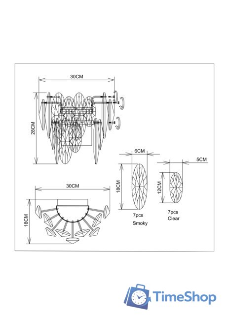 Бра Divinare Ophelia 7203/17 AP-2 - Изображение №5 — Интернет-магазин Time-Shop