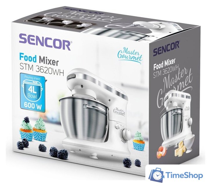 Планетарный миксер Sencor STM 3620WH - Изображение №10 — Интернет-магазин Time-Shop