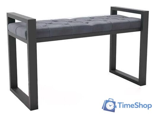 Банкетка Hype Mebel Бридж (черный/серый) - Изображение №1 — Интернет-магазин Time-Shop