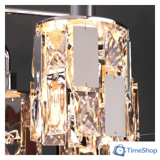 Припотолочная люстра Евросвет Scoppio 10101/5 (хром/прозрачный хрусталь) - Изображение №4 — Интернет-магазин Time-Shop