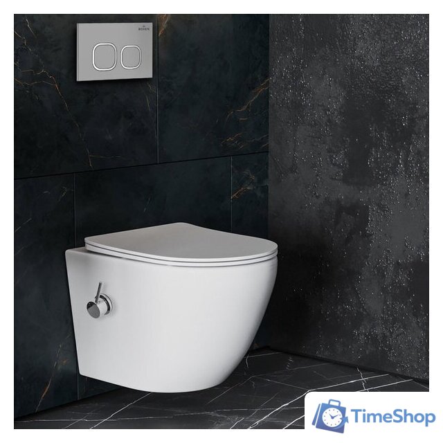 Унитаз подвесной Roxen Antares Bidet в комплекте с инсталляцией StounFix Dual Fresh 6 в 1 934445 (кнопка: белый глянец) - Изображение №11 — Интернет-магазин Time-Shop