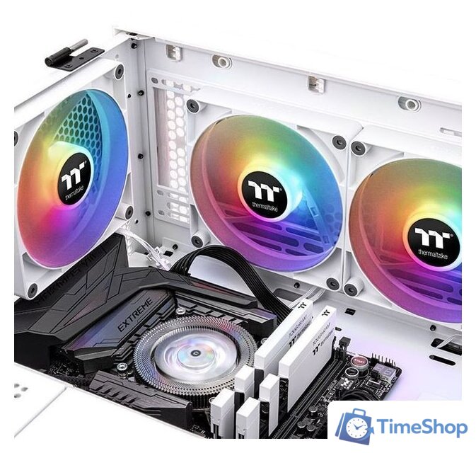 Комплект вентиляторов для корпуса Thermaltake CT140 ARGB White 2-Fan Pack CL-F154-PL14SW-A - Изображение №5 — Интернет-магазин Time-Shop