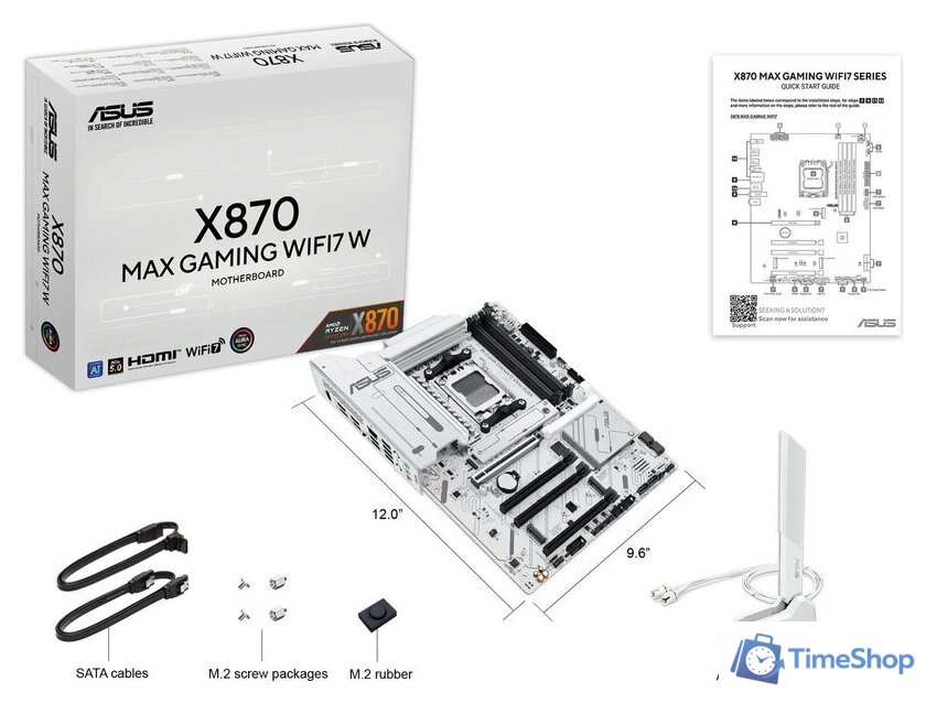 Материнская плата ASUS X870 MAX Gaming WiFi7 W - Изображение №10 — Интернет-магазин Time-Shop